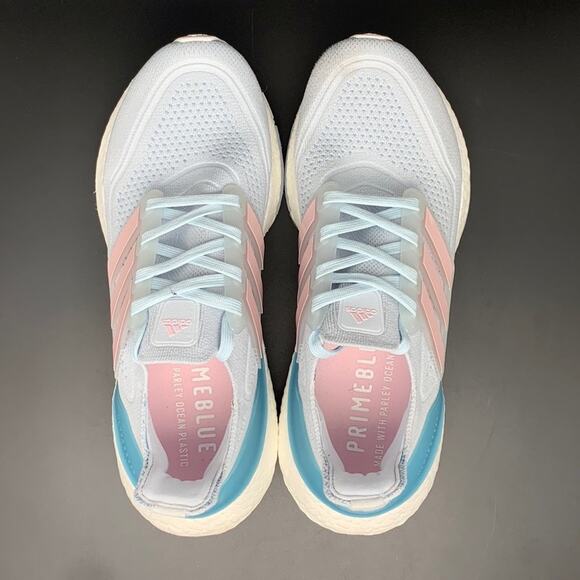 Adidas Ultraboost‎ 21 Grey Pink Running Shoes FY0395 Women’s Sz 8 EU40 - Picture 4 of 10